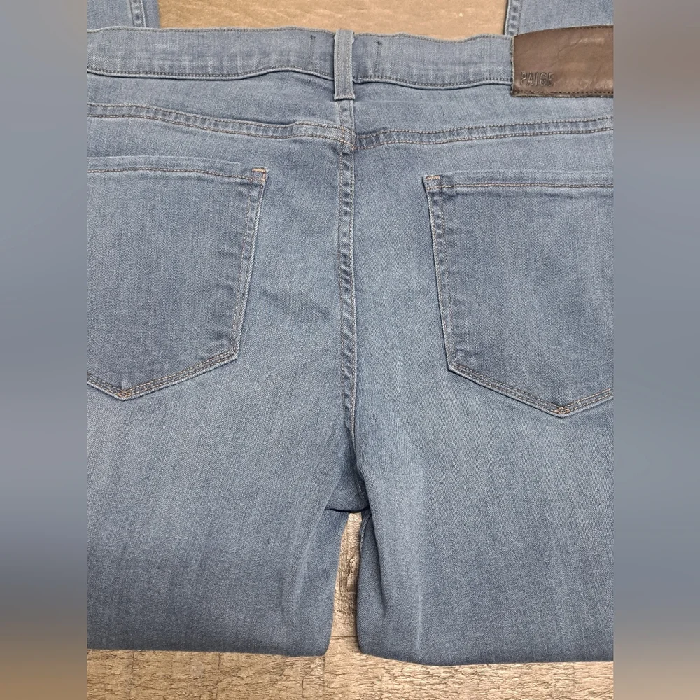 PAIGE Federal Men's Jeans Slim Straight Size 30x30 Blue Stretch Denim USA Made - Picture 3 of 10